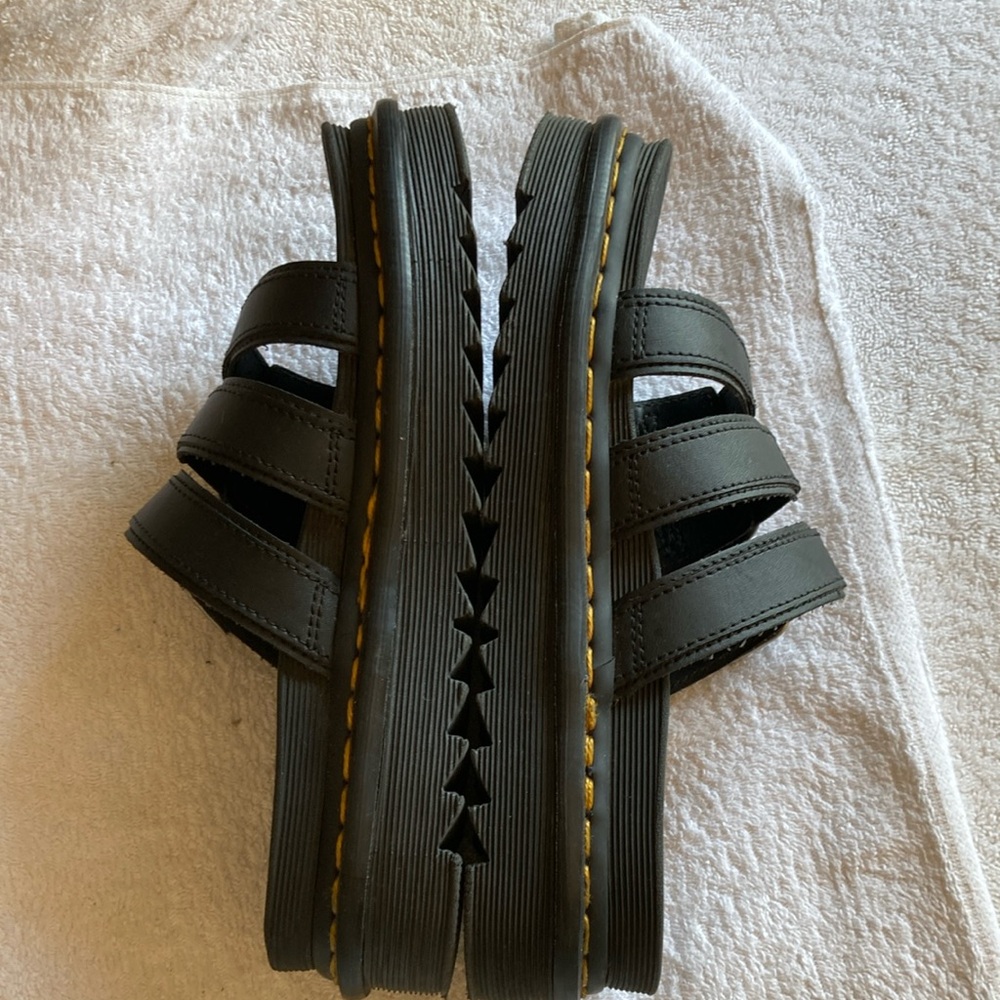 Dr. Martens Black “Blaire Slide” Sandals 7 - Picture 10 of 13